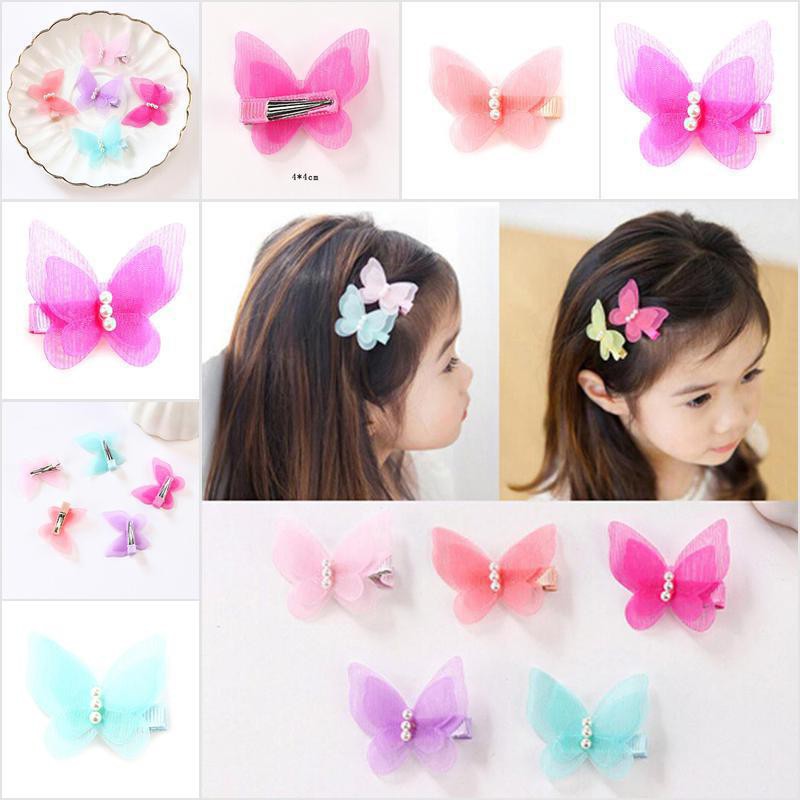 butterfly hair grips