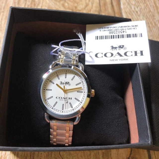 Original Coach LEX TWO TONE BRACELET WATCH (COACH W6050) | Shopee  Philippines