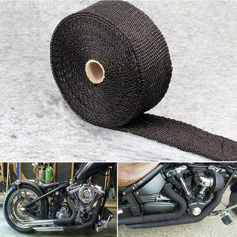 5m Thermal Exhaust Pipe Wrap Heat Resistant Cloth for Car Motorcycle Red 