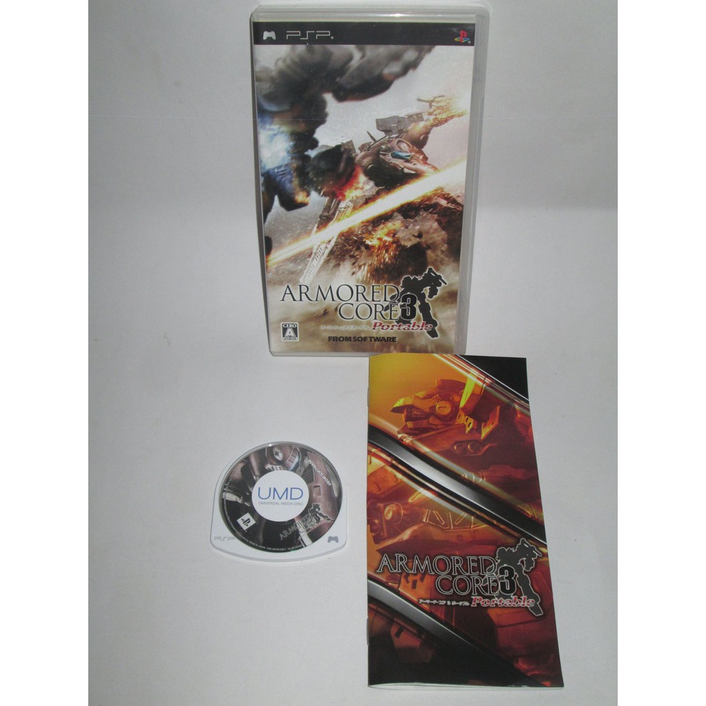 Armored Core 3 Portable Psp Japanese Untested Shopee Philippines