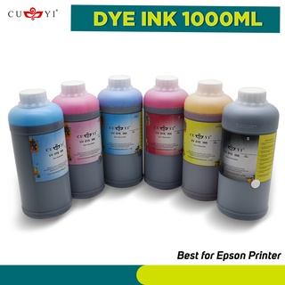 CUYI Dye Ink 1000ml for Epson & Canon Printer Refillable Ink