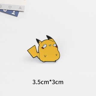 Funny Pokémon Brooch Men Women Cute Japanese Style Ugly Badge Cartoon Pikachu Decorative Pin Buckle Creative #5