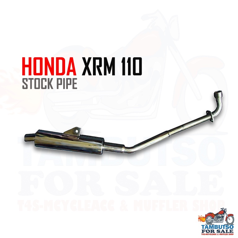 Honda XRM 110 Stock Pipe Type Muffler for XRM 110 Exhaust pipe Shopee