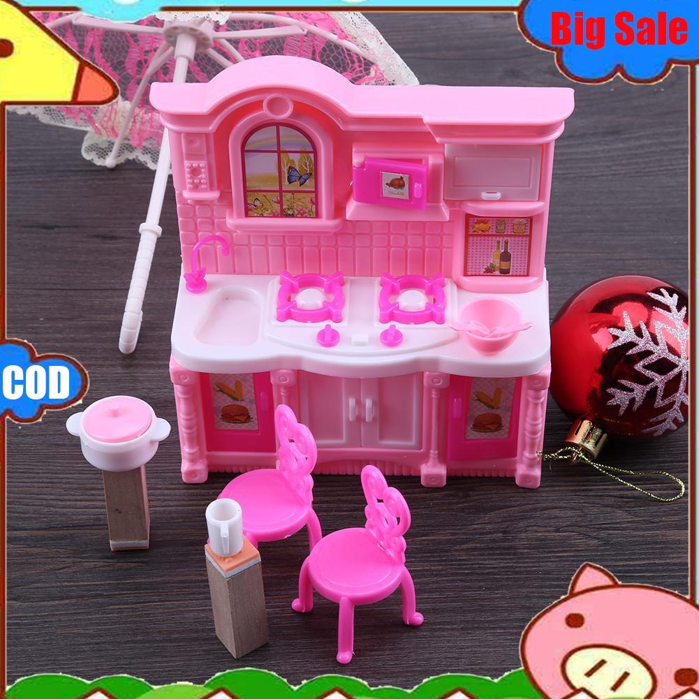 doll and kitchen