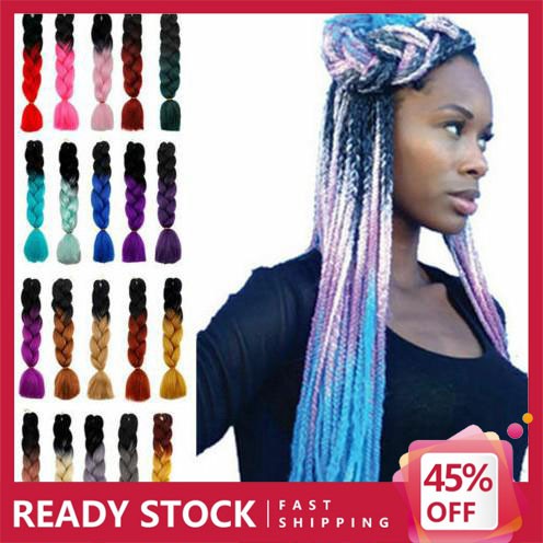 Jumbo Hair Extensions Ombre Braiding Hair Straight Box Braids