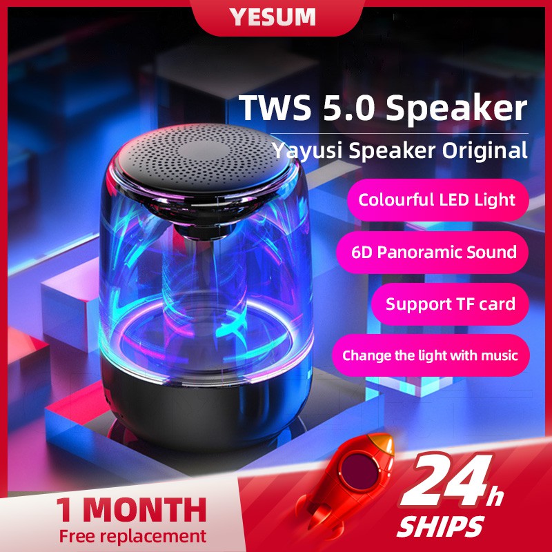 led light and bluetooth speaker