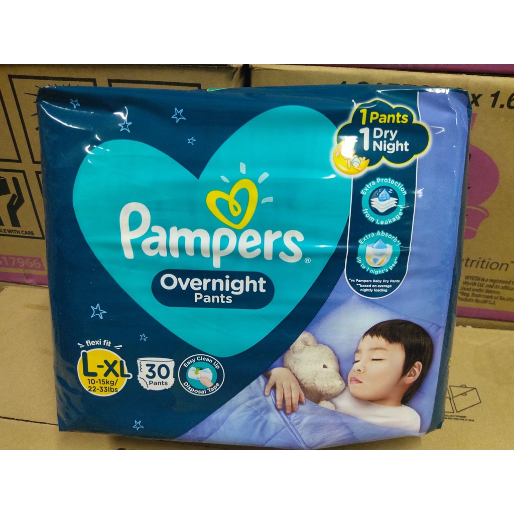 pampers overnight pants largexl 30 pcs Shopee Philippines
