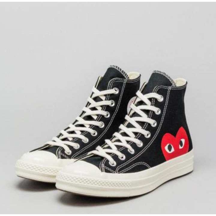 converse x cdg high black