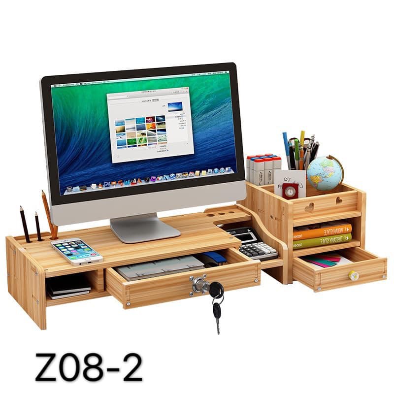 Computer Monitor Increased Shelf Drawer Neck Lcd Office ...