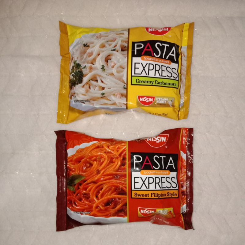 Nissin Pasta Spaghetti in an Instant Express 60g. | Shopee Philippines