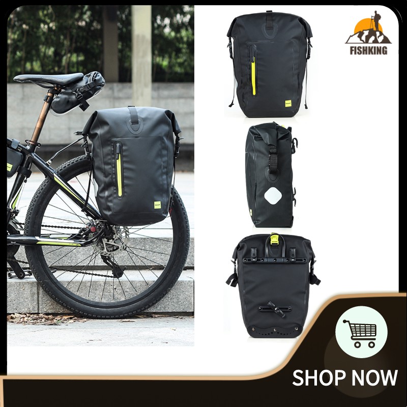 Fiki 25l Waterproof Bike Bicycle Rear Rack Pannier Bag Cycling Rear Seat Bag Shoulder Bag 2076