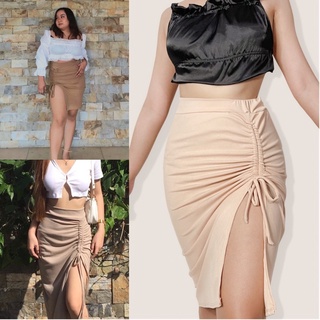 ERIN LILY Ruched Skirt High Quality Stretchable