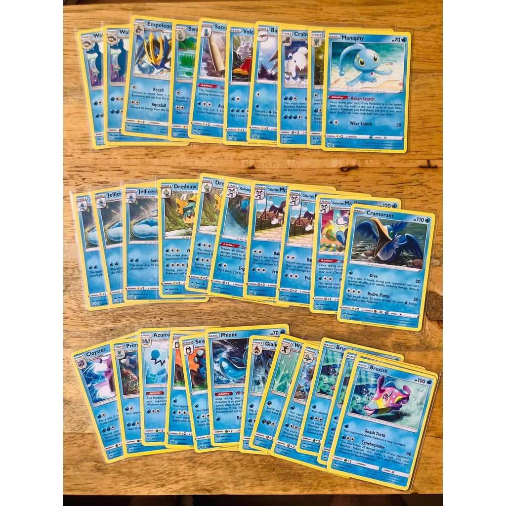 RARE WATER SINGLES Original Pokemon TCG Cards for SALE. Pokemon Trading