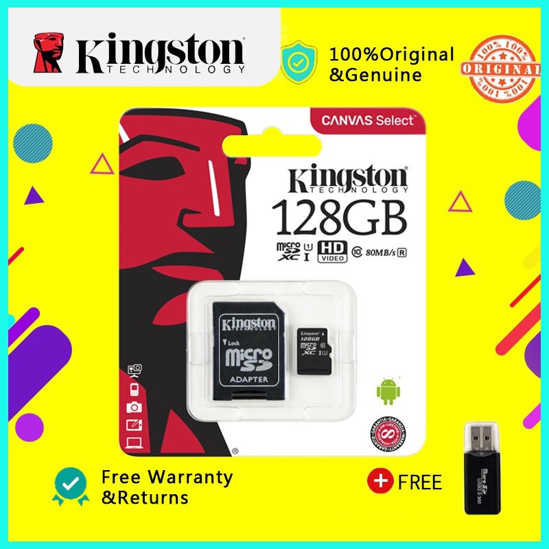 Kingston Memory Card sd card Micro SD TF card Class10 80MB/s 16GB/32GB