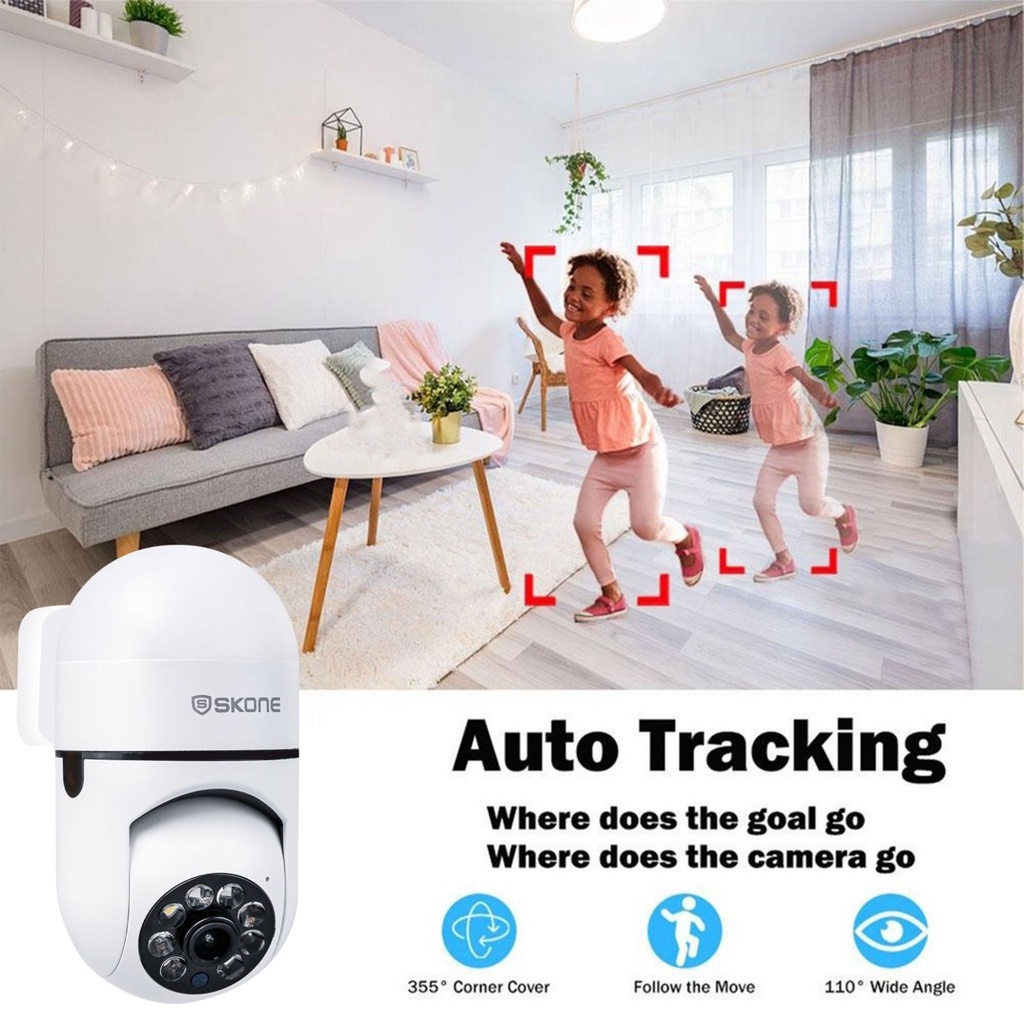 V380 Pro Z1 CCTV Bulb IP Camera Security CCTV Night Vision 360 Degree Motion Detection PTZ LED Light #3