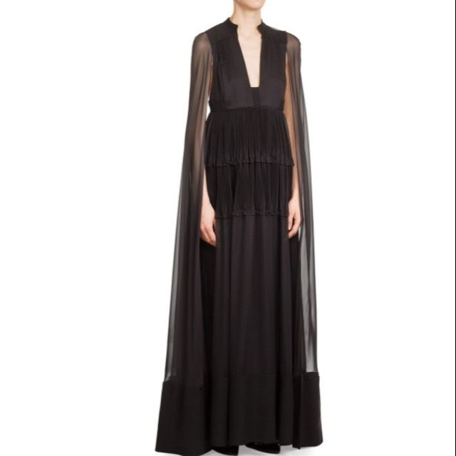 sheer chiffon cape