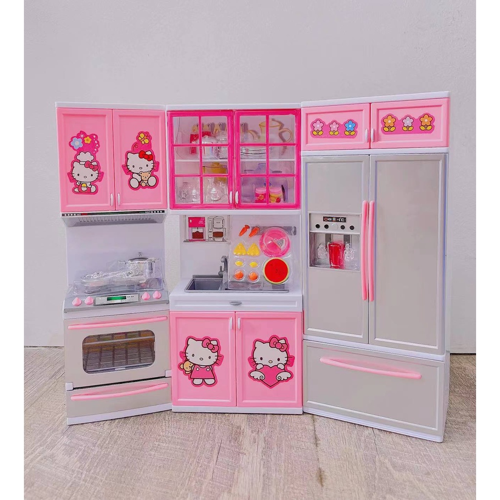 J KIng #Hello Kitty 3In1 Kitchen Toy Set (Big Size) Kids TOys | Shopee ...