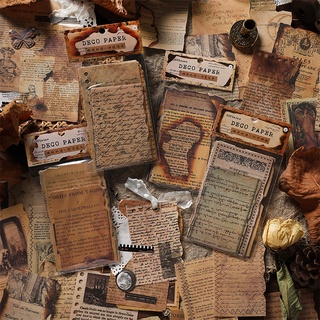 ENWEI 30 Pcs Burning Poems Series Vintage Journal Material Paper Scrapbooking Special Paper Journaling Kit Scrapbook Stickers