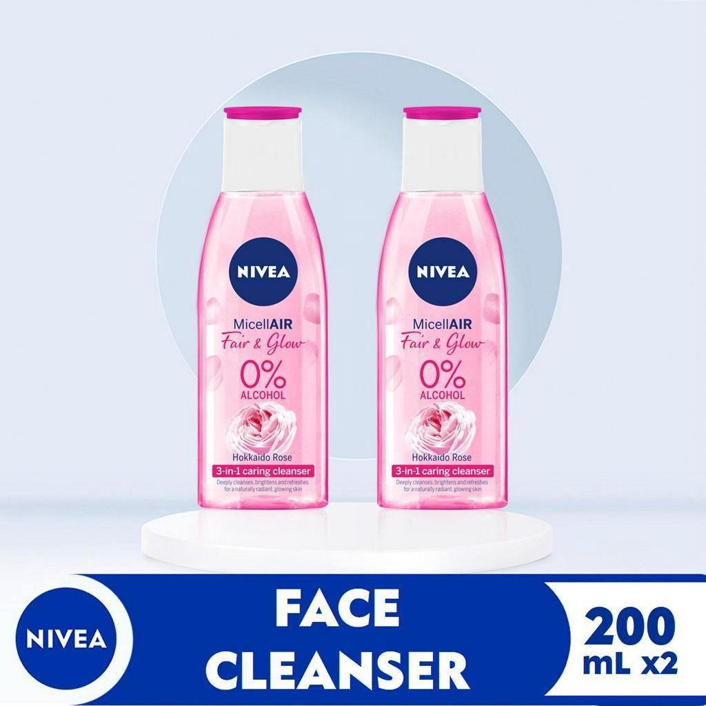 Buy 1 Take 1 NIVEA Face Cleanser MicellAIR Fair and Glow Micellar Water, 200ml Shopee Philippines