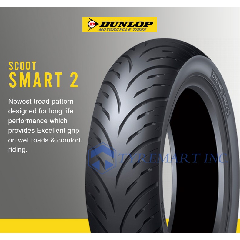 Dunlop Tires ScootSmart2 110/90-12 64L Tubeless Motorcycle Tire (Front) |  Shopee Philippines