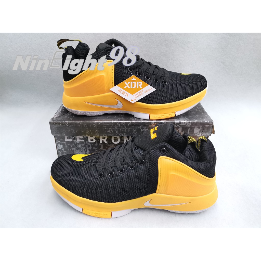 MEN Nike James Lebron Witness 1 Basketball Black yellow Shoes#601# | Shopee  Philippines