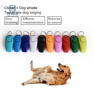 HWS♣ Hot Sale!Combo Dog Clicker & Whistle - Training,Pet Trainer Click Puppy Wit