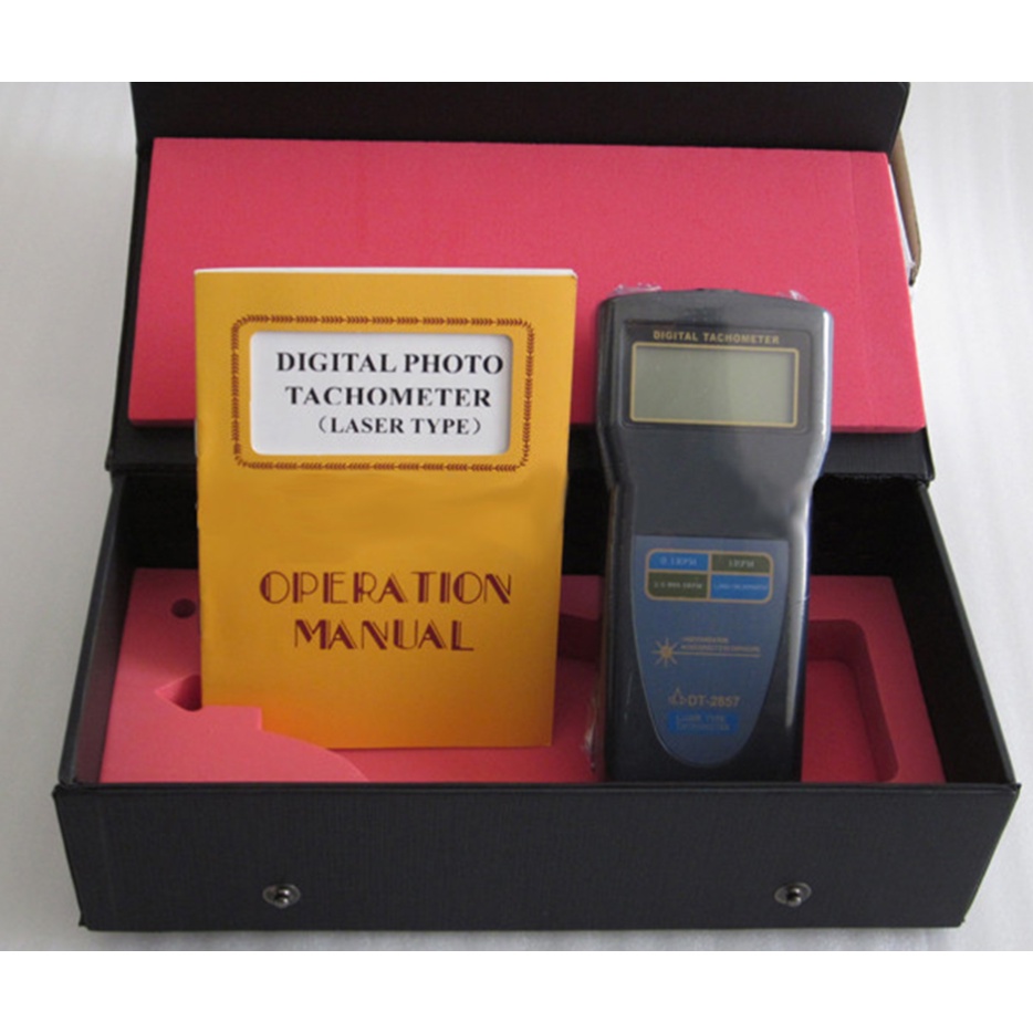 DT2857 Digital Tachometer NonContact Laser Photo Tachometer Surface Speed Tester Auto Meter
