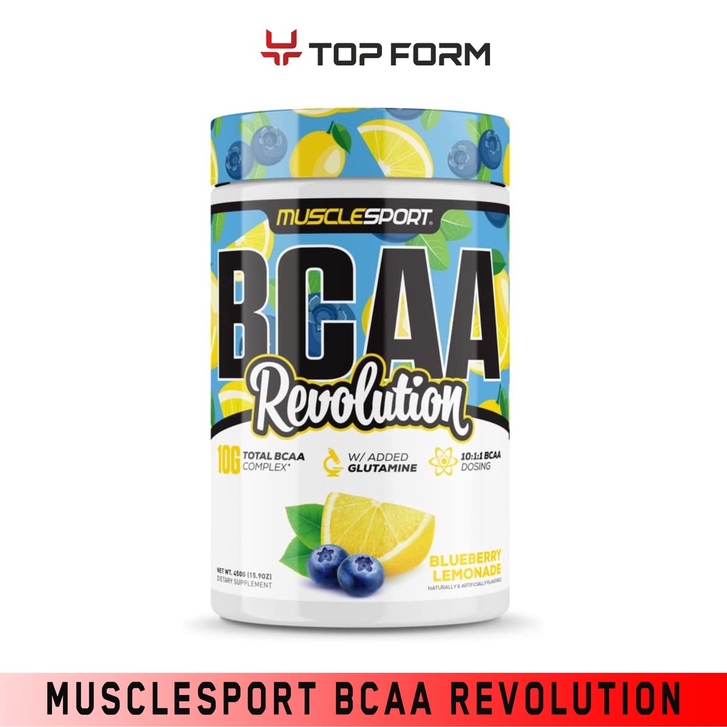 MuscleSport BCAA Revolution 30 servings Intra Workout Training Complex Recovery Supplement
