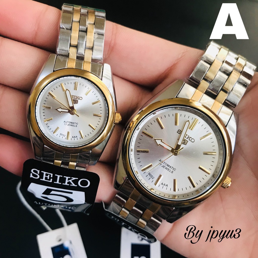 watches watches for women waterproof original SEIKO 5 AUTOMATIC Water  Resist two tone COUPLE MENS WO | Shopee Philippines