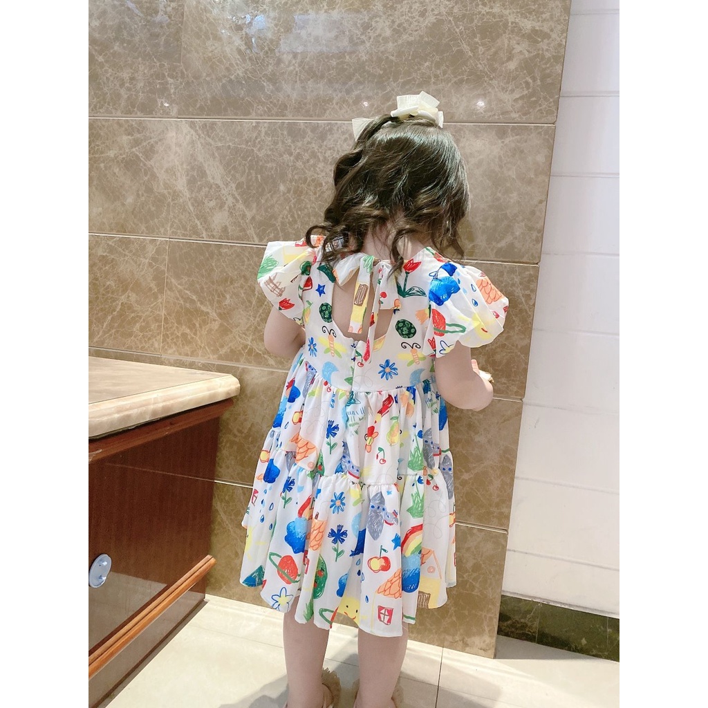 Kids dress for girls 0-8 years old Korean style baby girl bubble dress princess dress for kids girls princess dress for baby fashion dress for kids girl dress for kids dress