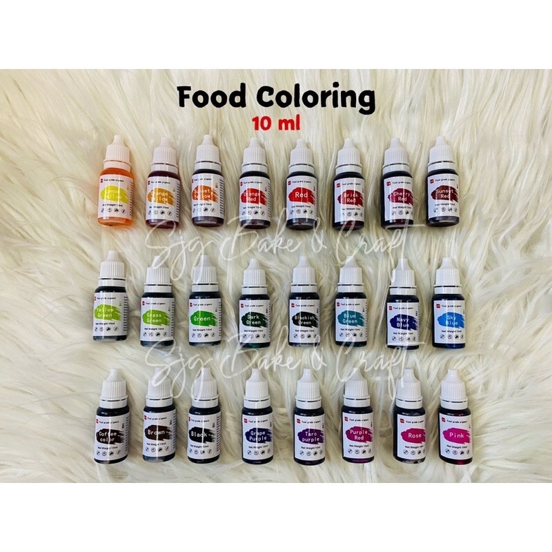 10 ml food coloring liquid gel coloring PART 2 | Shopee Philippines