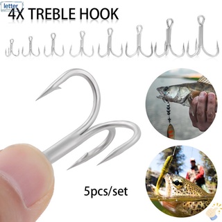Details about   20PCs/Box Fishing Dressed Treble Hook 3X 2# 4# 6# Hi-Carbon Feather Treble Hooks 