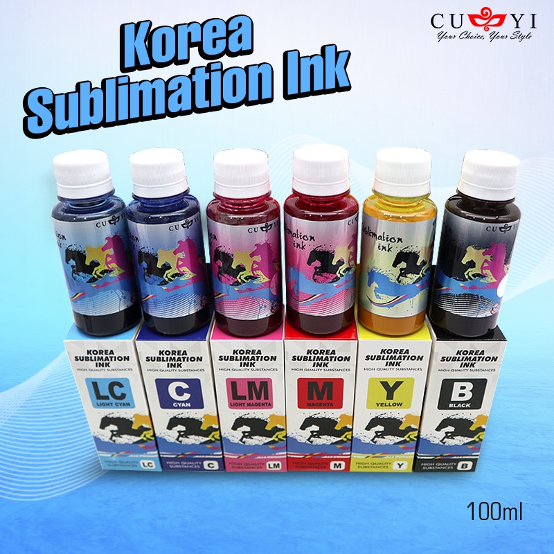 100ml CUYI Korea Sublimation Ink for Epson Modified Printer for Sublimation Paper (anticlogged