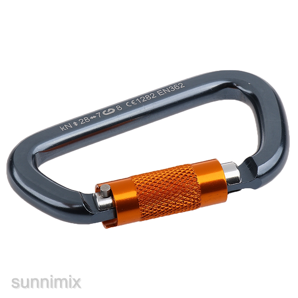 Safety Carabiner Aluminum Auto Locking Mountaineering Climbing Hook