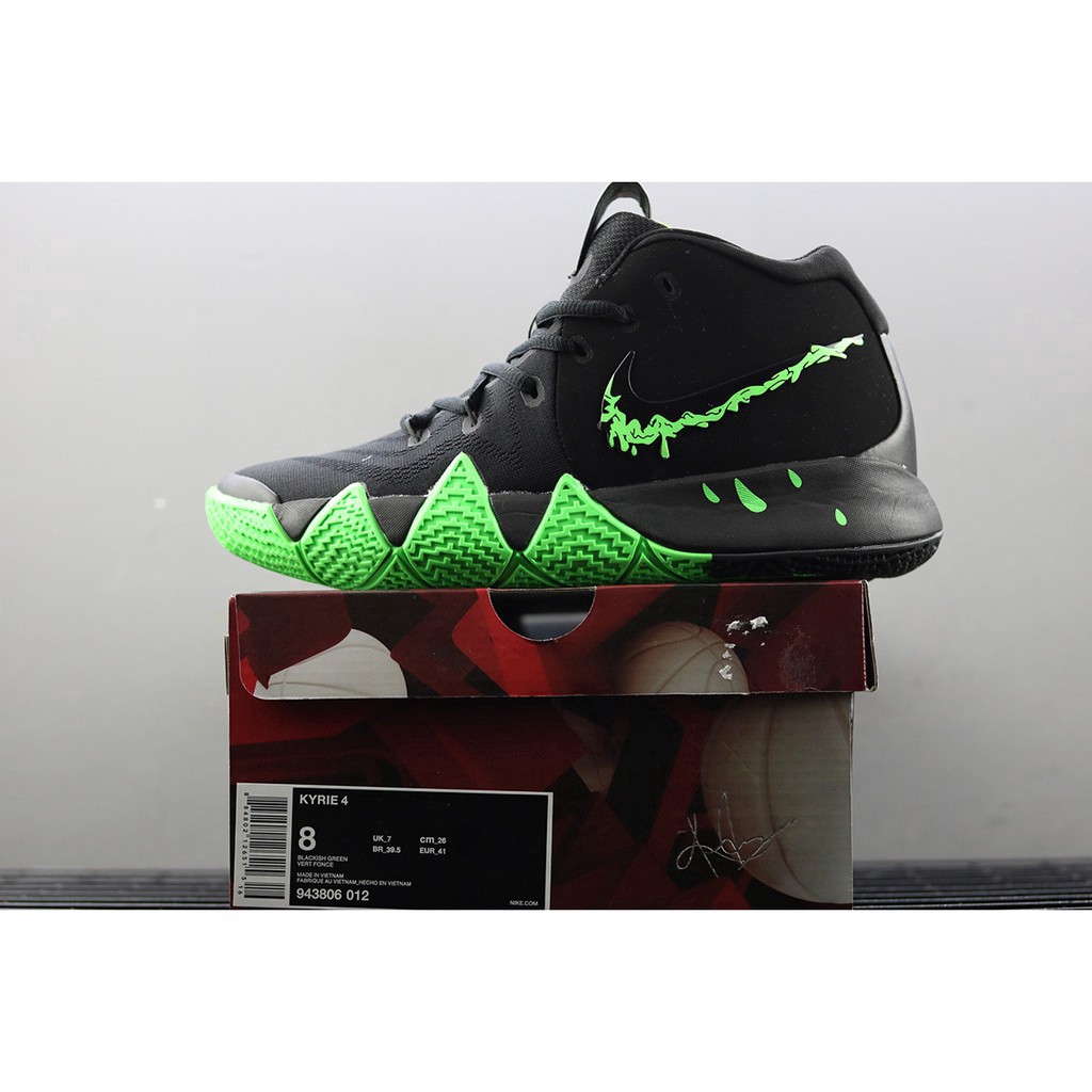 kyrie 4 black and green