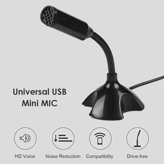 【In Stock】Pc Plug and Play 3.5Mm/USB Home Studio Omnidirectional Microphone Suitable for Desk