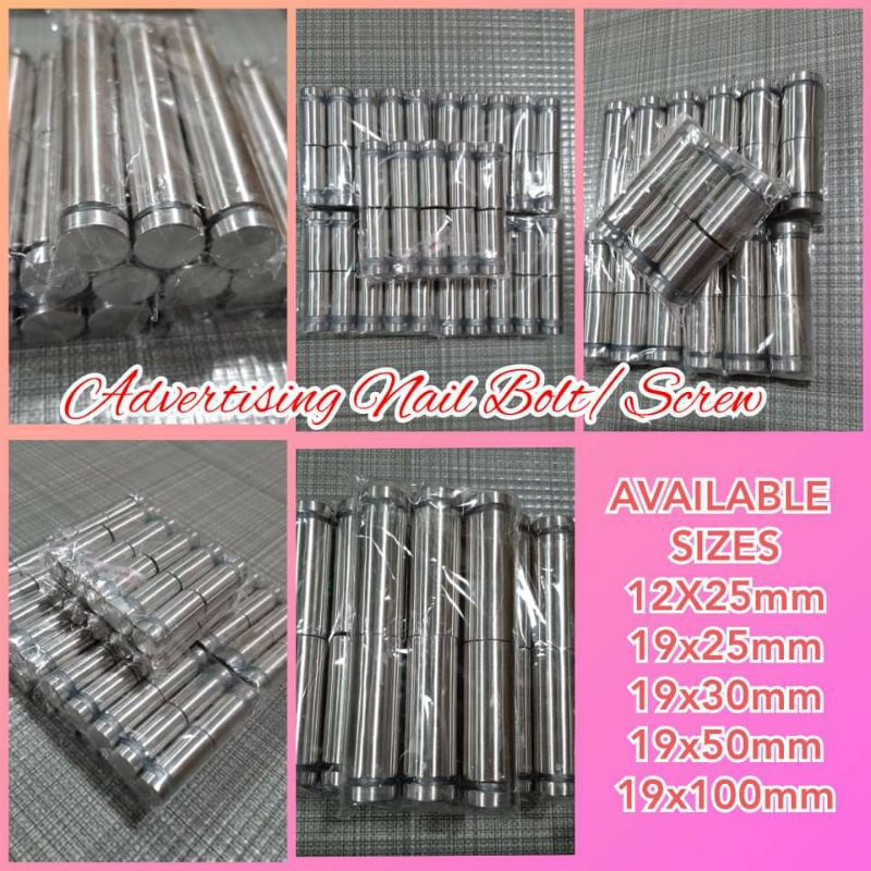 Stainless Stand off bolt mount stand off signage Advertisement screw