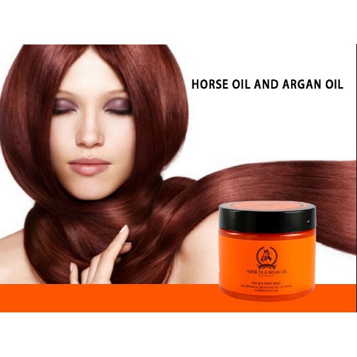 Horse Oil Argan Oil Smoothing Hair Hot Oil Cream Shopee