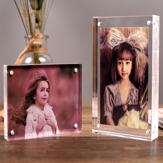 Details about   Creative Acrylic Photo Frame Thickness 0.8+0.8cm Price Tag 