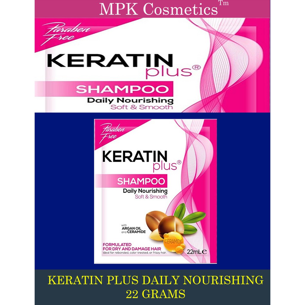 KERATIN plus 1 piece Shampoo Daily Nourishing Soft & Smooth 22ml