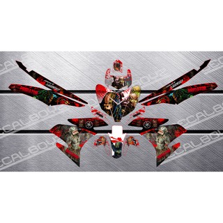 Decals Sticker Motorcycle Decals For Sniper 150 008 One Piece Red Shopee Philippines