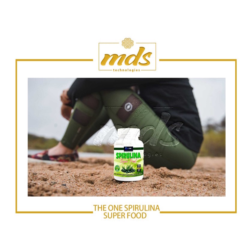 The One Spirulina 100 Tablets Superfood Probiotics Goiter Myoma