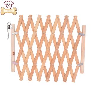 wooden retractable baby gate