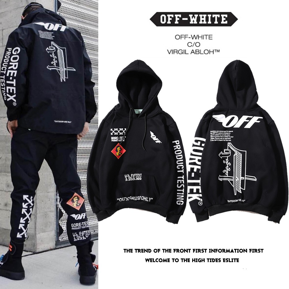 off white gore tex hoodie