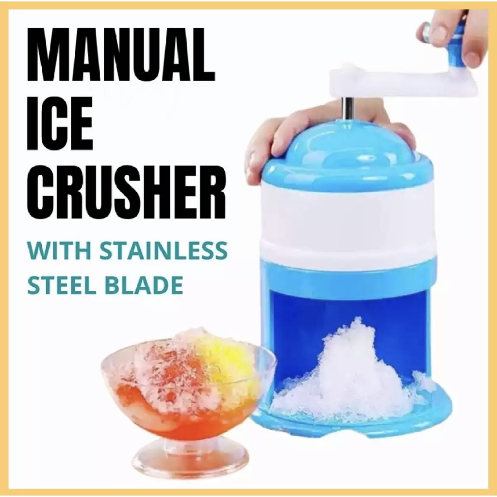 Manual Ice Crusher Portable Hand Crank Manual Ice Breaker Shopee