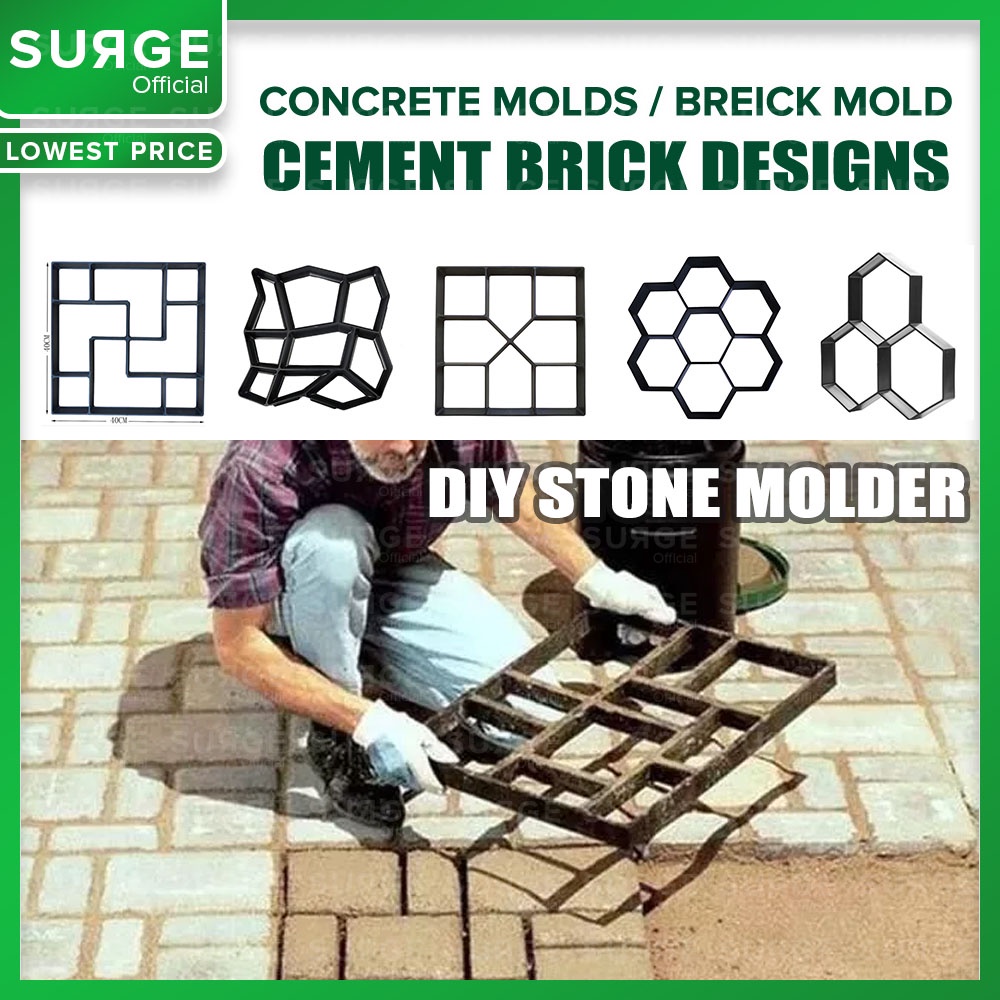 DIY Reusable Garden Path Maker Mold DIY Paving Cement Brick Stone