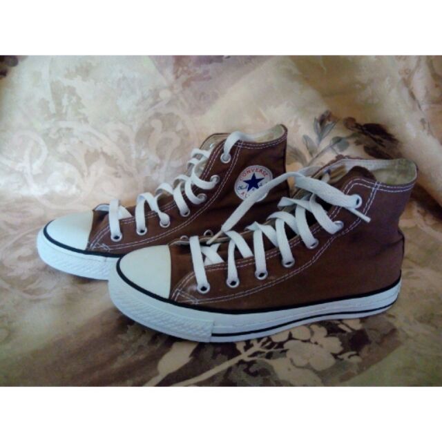 Converse All Star Chuck Taylor High Cut Brown For Kids Shopee Philippines