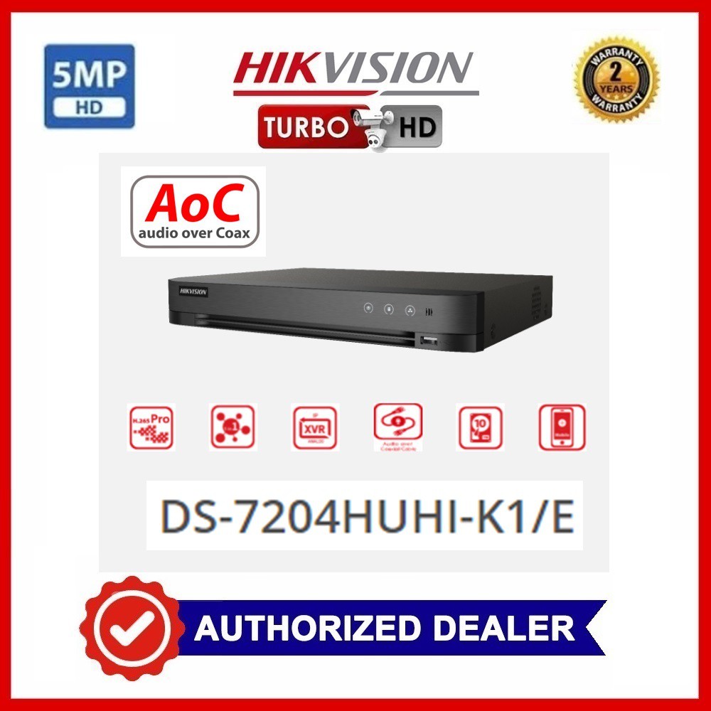 Hikvision Ds 74huhi K1 E S 4ch 5mp H 265 Pro Dvr Shopee Philippines