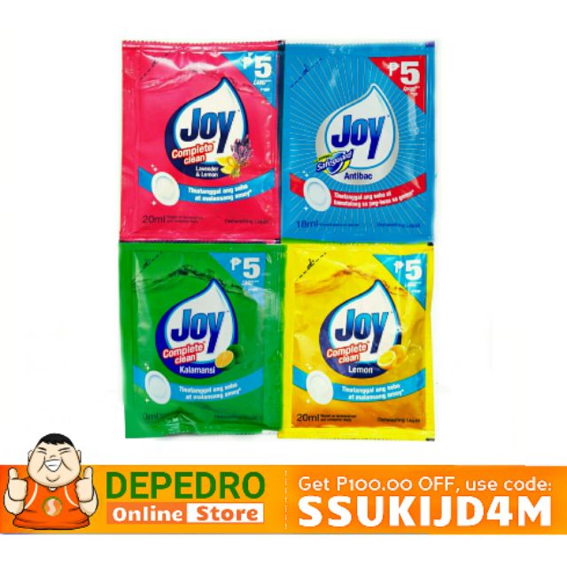 Joy Dishwashing Liquid 20ml 5's Shopee Philippines
