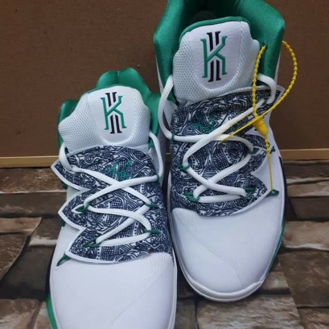 kyrie 5 white green